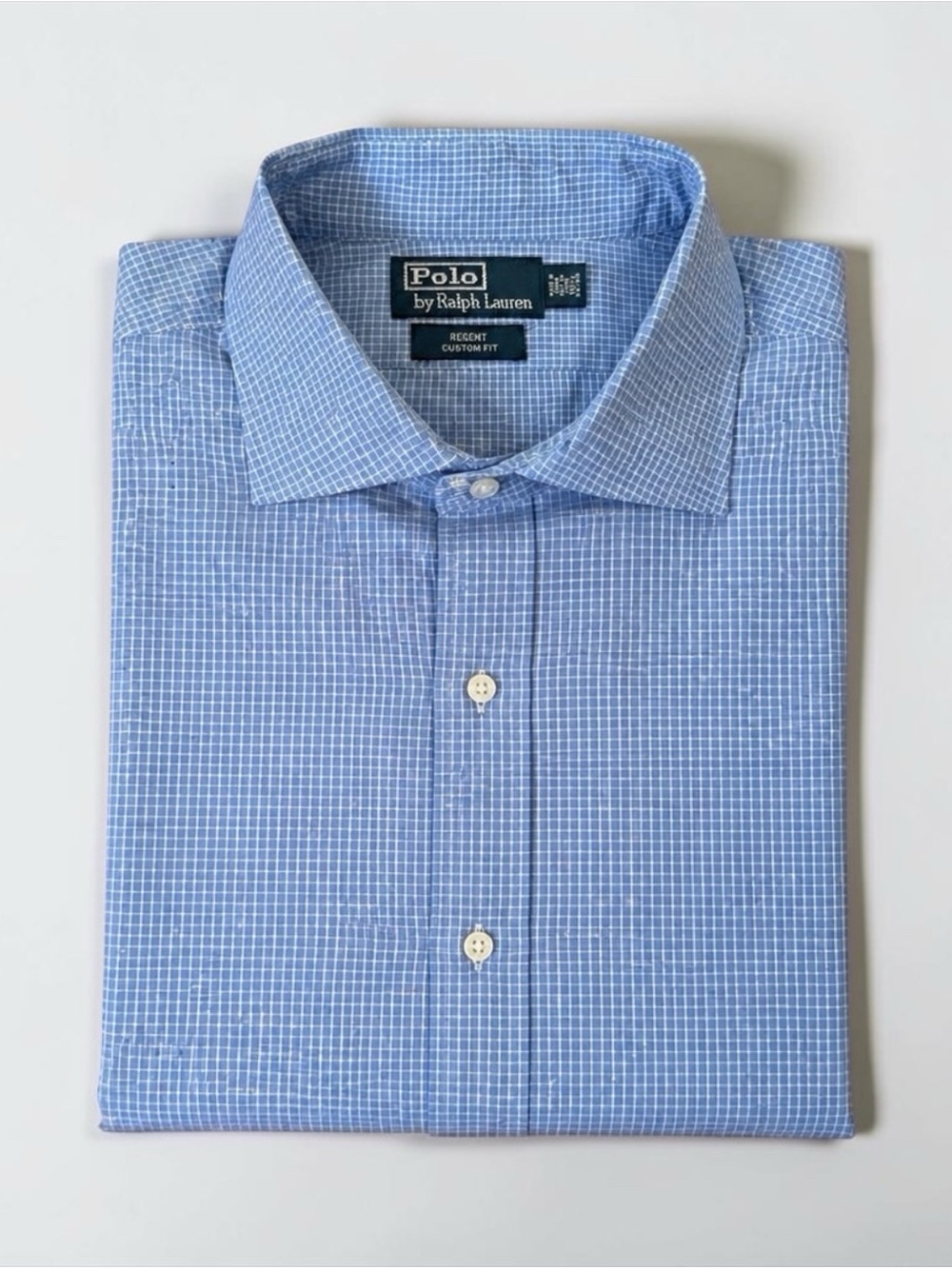 Vintage Polo Ralph Lauren Mens Button Up Shirt Regent Fit Size 16.5 Preppy